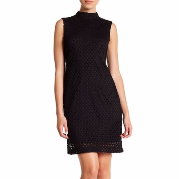 Sharagano Dresses & Skirts - Sharagano Mock Neck Knit Dress 12P